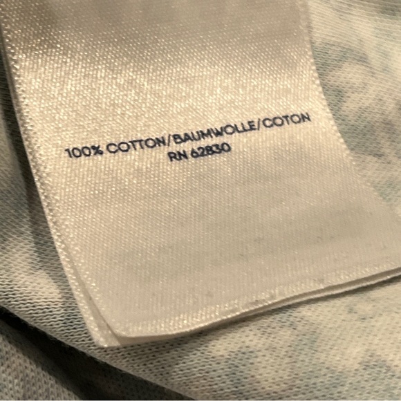 Lands' End long‎ sleeve Floral Blue stretchy casual Dress size small - Picture 10 of 12